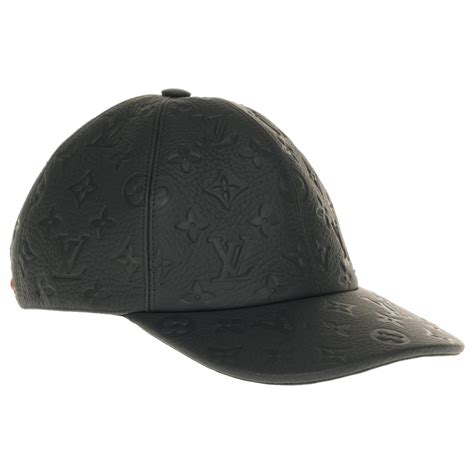 lv leather cap